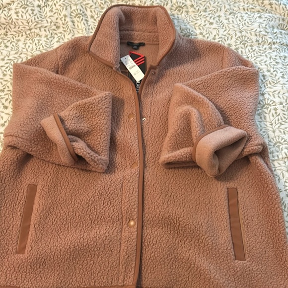 JCrew Polartech Sherpa Jacket, XXL, NWT, Camel Color - Picture 2 of 3